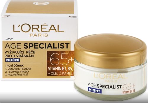 L'Or�al Paris Age Specialist 65+ no�n� kr�m proti vr�sk�m 50ml L'Or�al Paris Age Specialist 65+ no�n� kr�m proti vr�sk�m 50ml